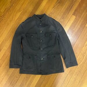 80s Ralph Lauren Dark Gray Military Jacket
